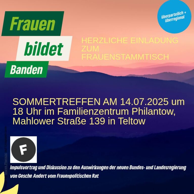 FRAUEN, BILDET BANDEN!